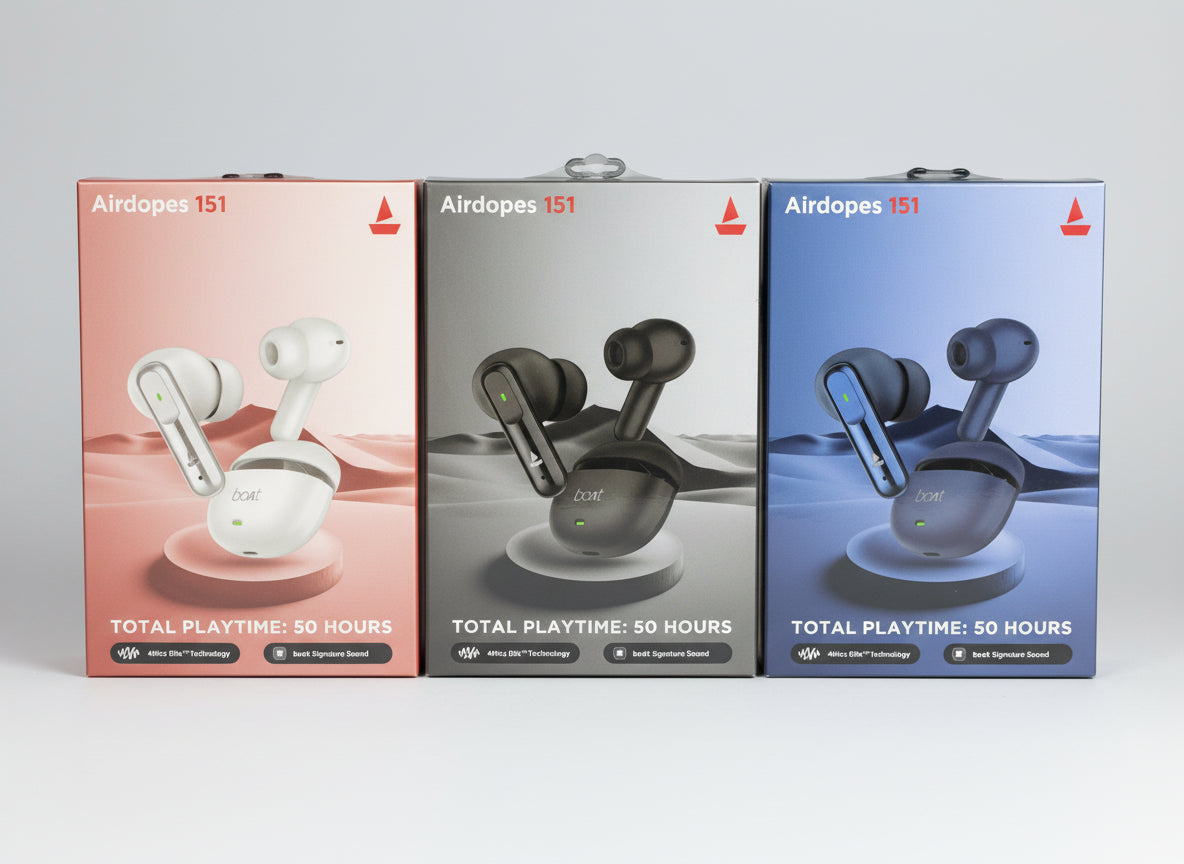 Boat Airdopes 151-Big Packing (Import)