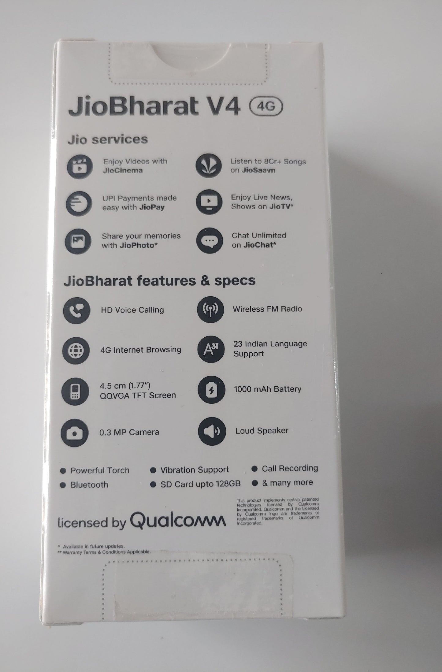 Jio Bharat V4 4G Fresh Keypad Phone (Mix colors)