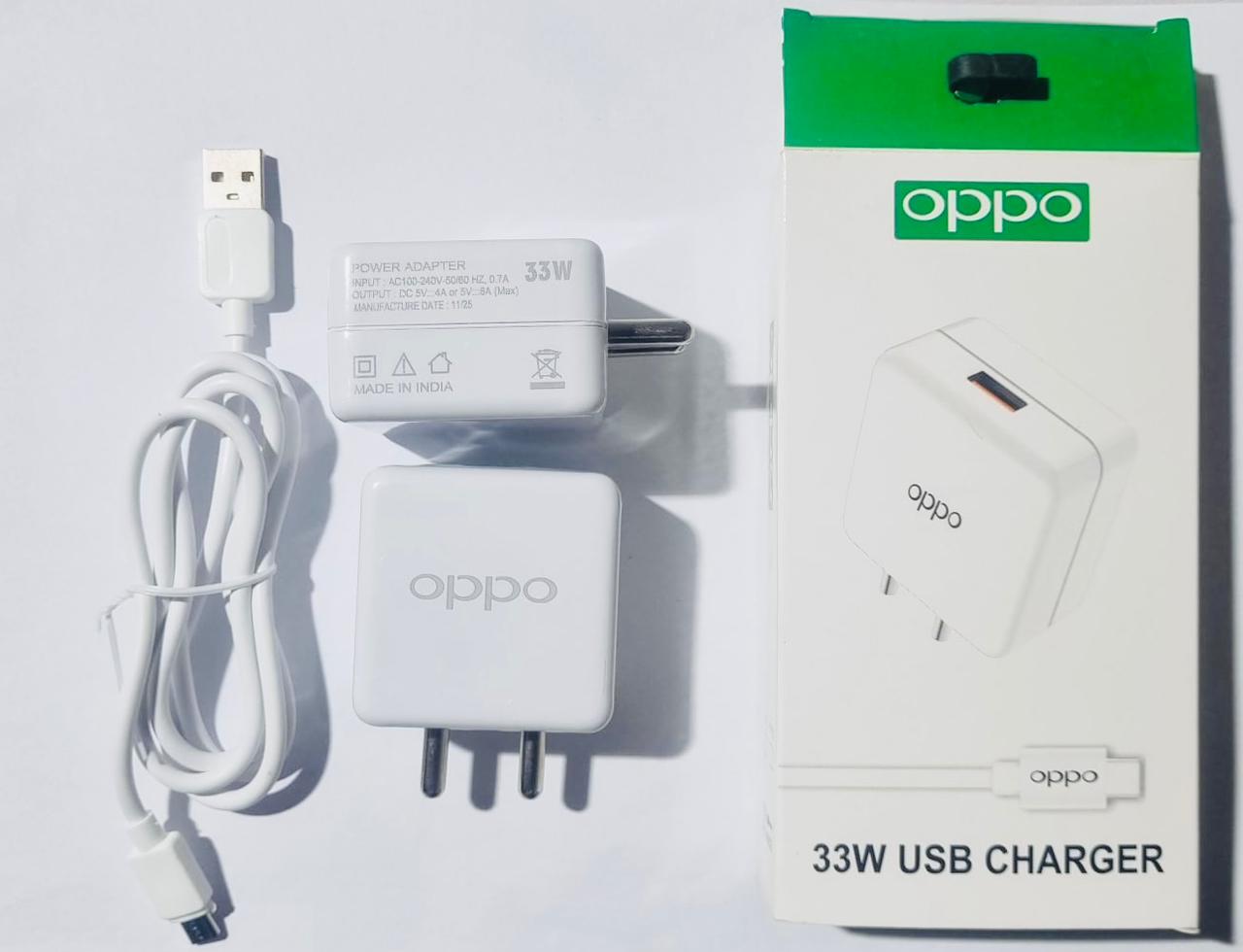 Oppo 33W Charger- With Micro USB