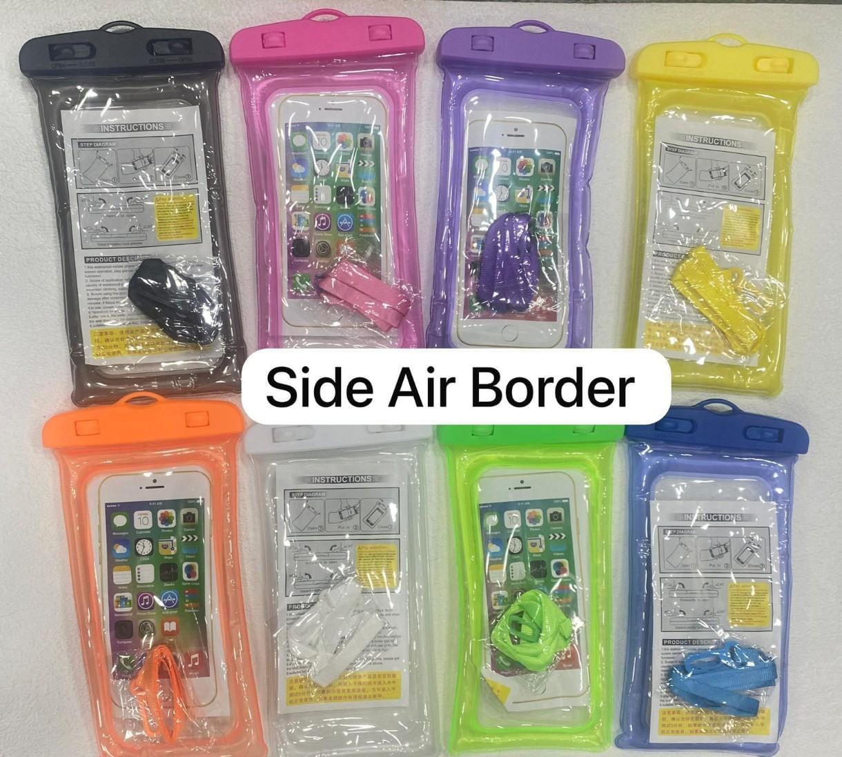 Rain Pouch with side Borders (Pack of 10pc)