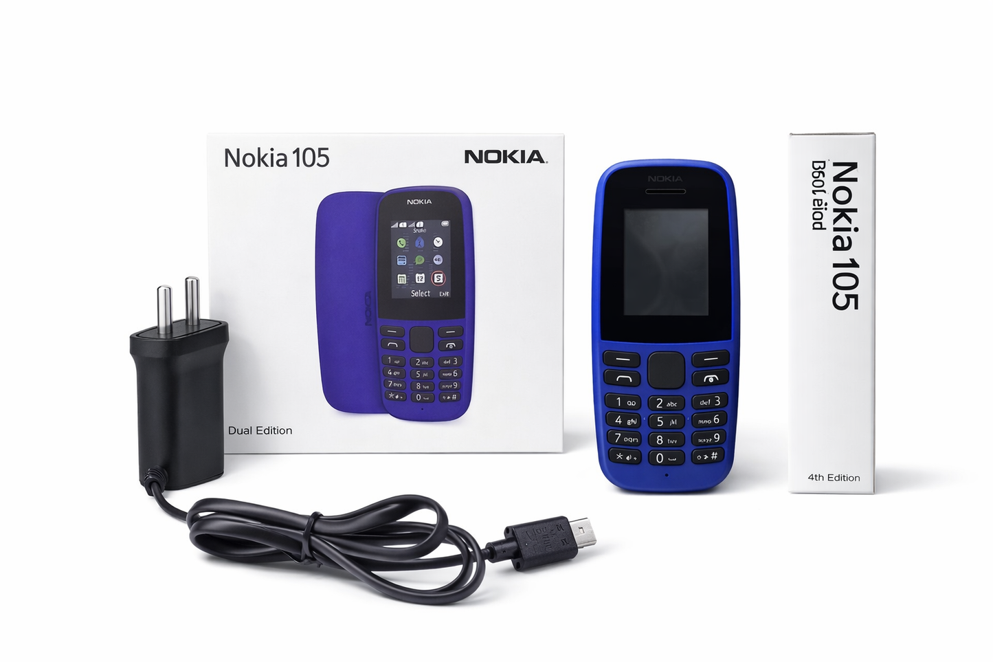 Nokia-105 Dual Sim Refurbished A+ Quality (Assorted Colors)