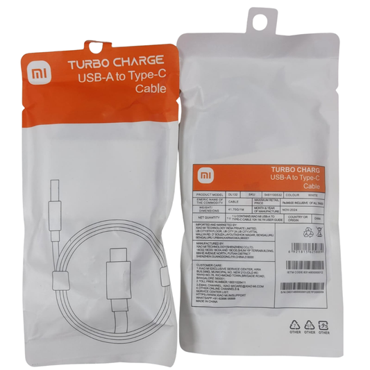 Imported-Mi Turbo Charge 10A A to C Cable