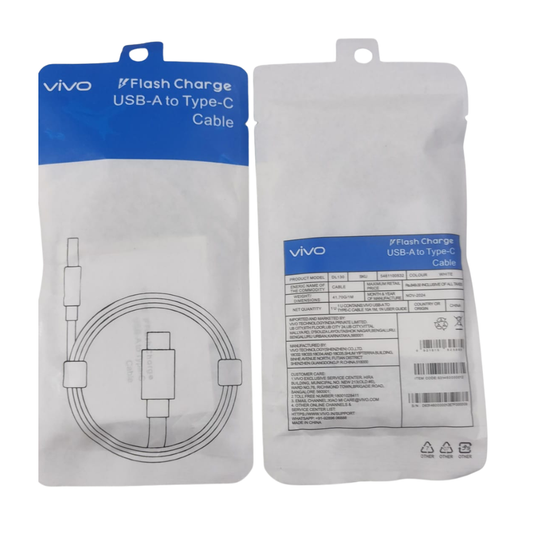 Imported-Vivo Flash Charge 10A A to C Cable