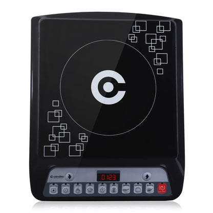 Candes 1400W Induction Cooktop (Black, Push Button)