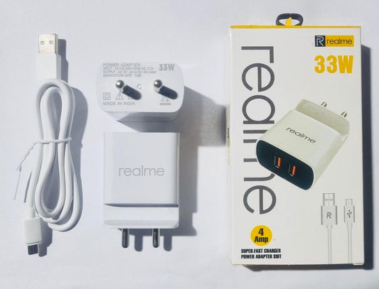 Realme 33W Charger With Stand- With Micro USB