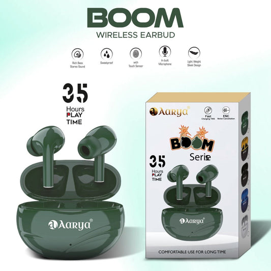 Aarya Boom Series TWS with 35hr Playtime-Mixed Colors