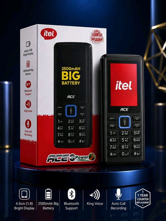 itel Ace 3 Power 1.8" Display with Bluetooth