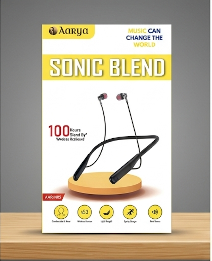 Deal-Aarya BT Neckband with 90hr+ standby-Type-C Port