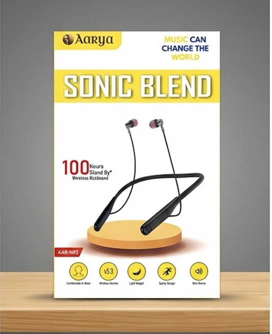 Deal-Aarya BT Neckband with 90hr+ standby-Type-C Port