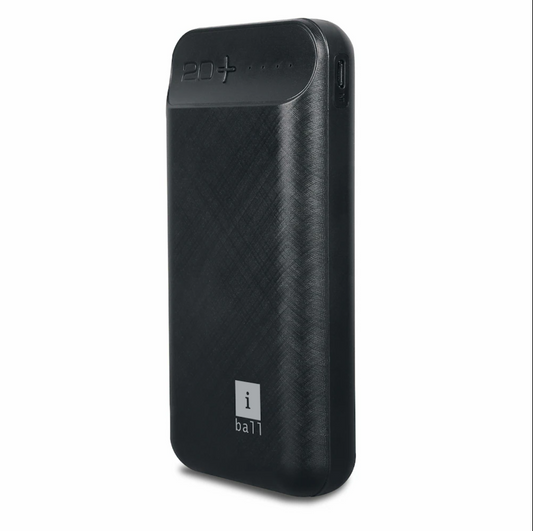 [Liquidation Deal]-iBall 20000 mAh Powerbank IB-20000LP, Sturdy Dual USB Output (2022 end 2023 manufacturing)