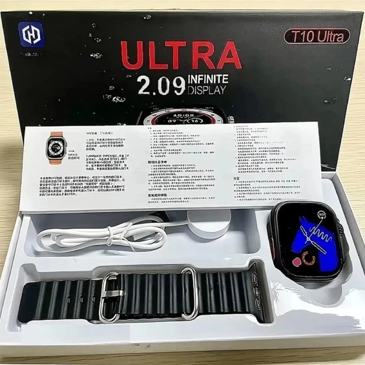 Imported Smartwatch 2.09 Display-Mixed colors  T10 Ultra