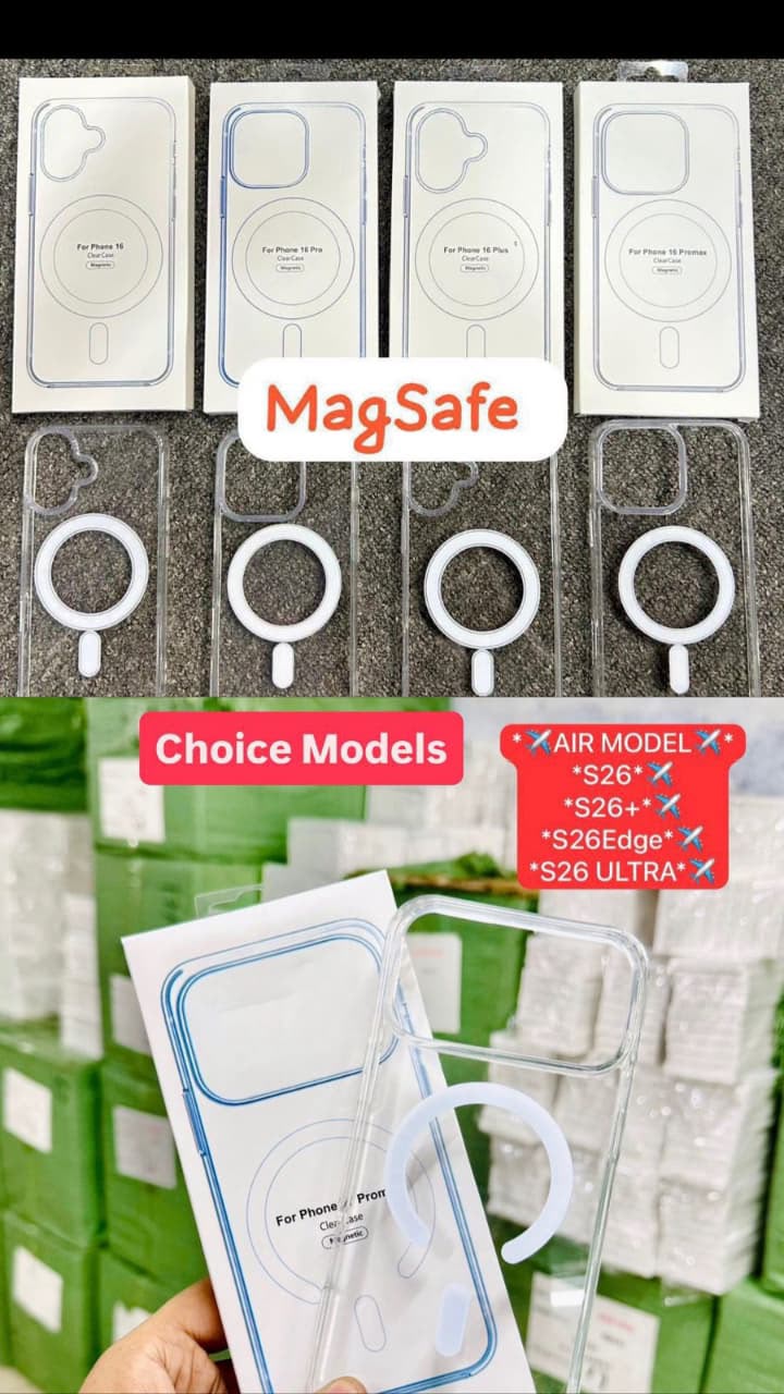 Imported Clear Magsafe Case with Box Packing-Choice Models