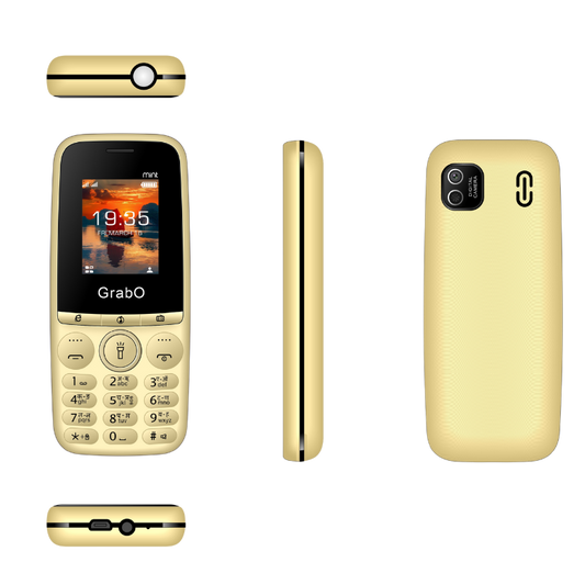 GrabO MINT | Dual SIM Keypad Mobile | 2500mAh Battery | Wireless FM | Torch | Auto Call Recording | 1.77″ Display | Music/MP3 Player