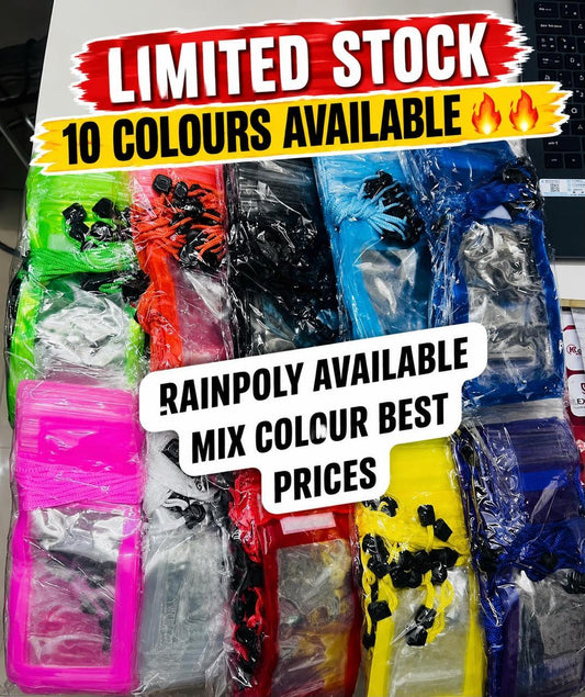 Rain Poly Pouch Mix Colors (Pack of 20pc)