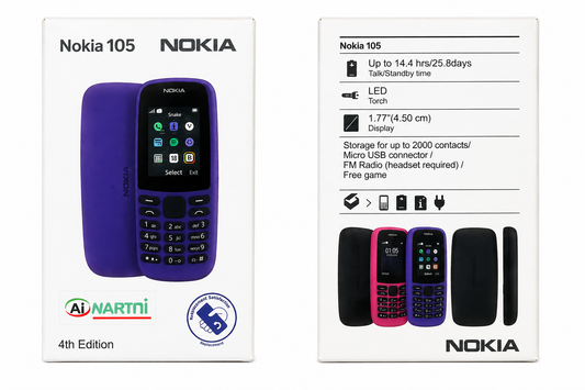 Nokia-105 Dual Sim Imported A+ Quality (Assorted Colors)